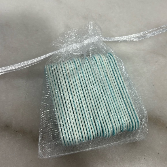 30pc Mini Nail File Emery Boards Light Blue 2in - Picture 4 of 6